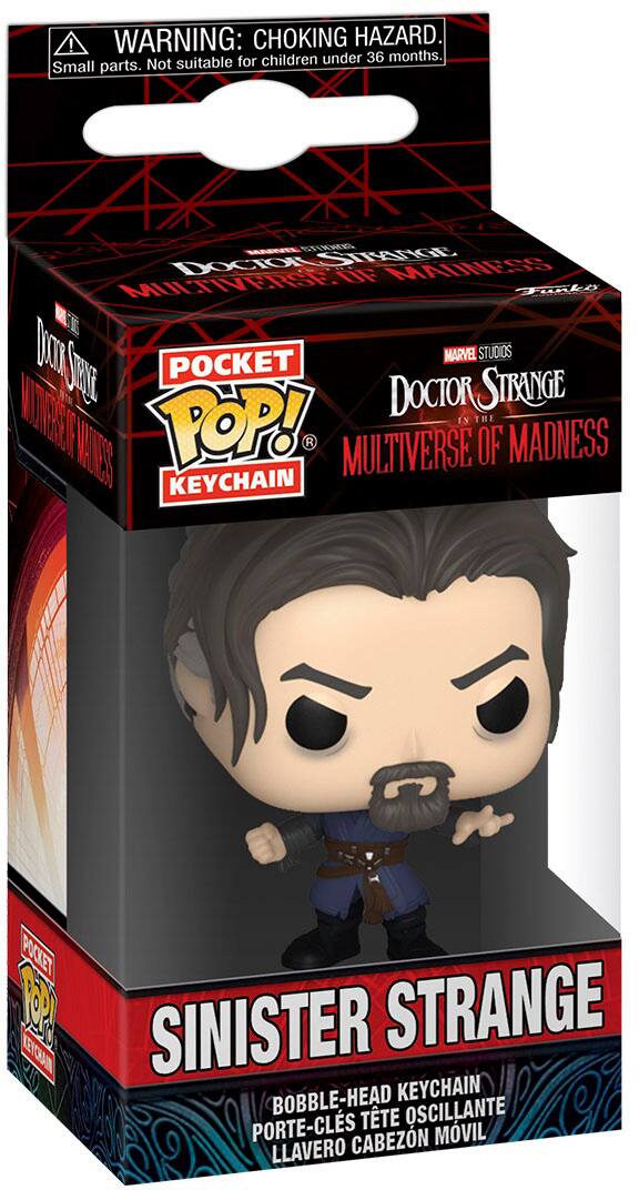 Angle. Funko - POP! Keychain: Marvel Studios' Doctor Strange in the Multiverse of Madness - Sinister Strange - Multi.