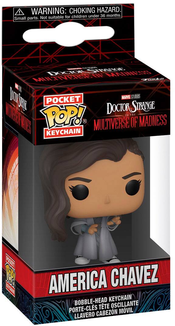Angle. Funko - POP! Keychain: Marvel Studios' Doctor Strange in the Multiverse of Madness - America Chavez - Multi.
