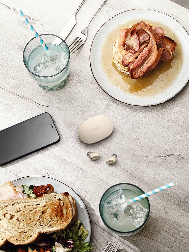 Alt View 14. Jabra - Enhance Plus Self-fitting OTC Hearing Aids With iPhone Streaming For Music & Calls - Gold Beige.