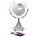 Alt View 11. iHome - LUX PRO Rechargeable Vanity Speaker with Bluetooth, Speakerphone, and USB Charging - Silver/Nickel.