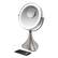Alt View 1. iHome - LUX PRO Rechargeable Vanity Speaker with Bluetooth, Speakerphone, and USB Charging - Silver/Nickel.