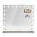 Front. iHome - HOLLYWOOD STUDIO PRO Luxury Vanity Stereo Speaker System with BT, Dual USB Charging and Removable 10x Detail Mirror - Silver/Nickel.
