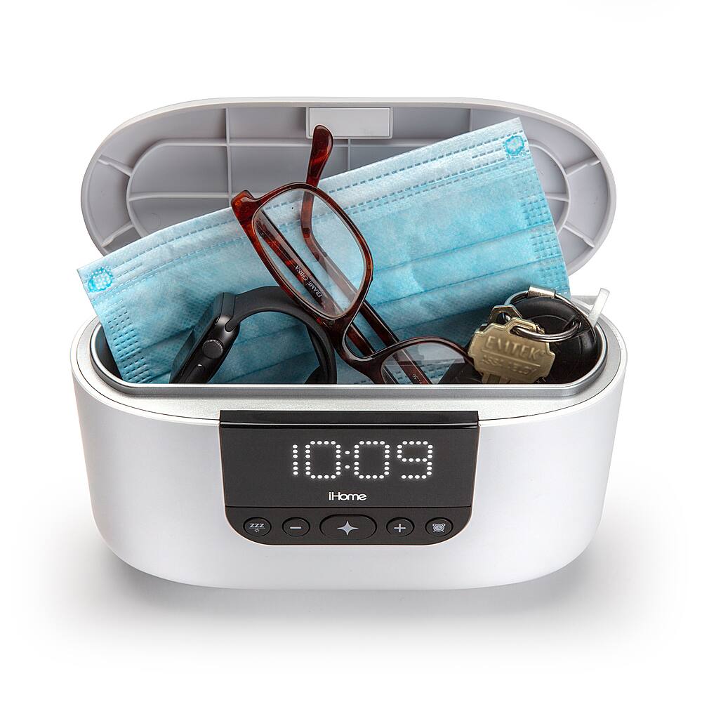 Best Buy: iHome Spacesaver Portable Alarm Clock for Apple® iPod® and  iPhone® White IP21WV