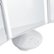 Alt View Zoom 14. iHome - REFLECT TRIFOLD Vanity Speaker with Bluetooth, Speakerphone, and USB Charging - White.