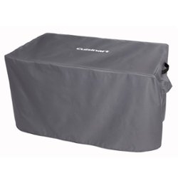Cuisinart - Patio Fire Pit Table Cover - Black - Front_Zoom