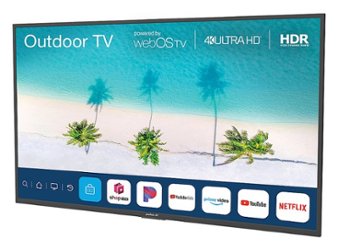 Peerless-AV - 65" Neptune™ Partial Sun 4K HDR Outdoor Smart TV – Comes with FREE Outdoor Tilting Wall Mount - Front_Zoom