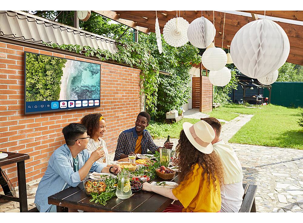 Alt View 13. Peerless-AV - 65" Neptune Partial Sun 4K HDR Outdoor Smart TV – Comes with FREE Outdoor Tilting Wall Mount - BLACK.