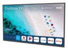 Peerless-AV - 75" Neptune™ Partial Sun Outdoor 4K HDR Smart TV – Comes with FREE Outdoor Tilting Wall Mount