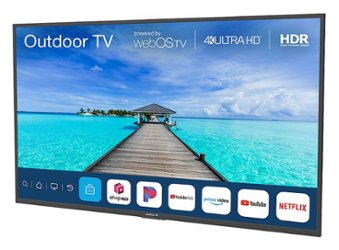 Peerless-AV - 55" Neptune™ Partial Sun 4K HDR Outdoor Smart TV – Comes with FREE Outdoor Tilting Wall Mount - Front_Zoom