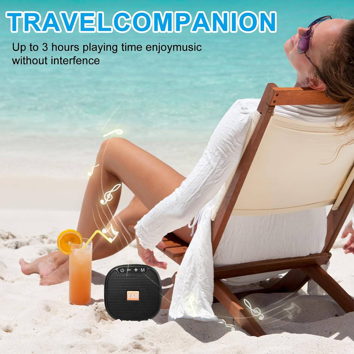 TRAVELCOMPANION  
Up to 3 hours playing time enjoy music without interference