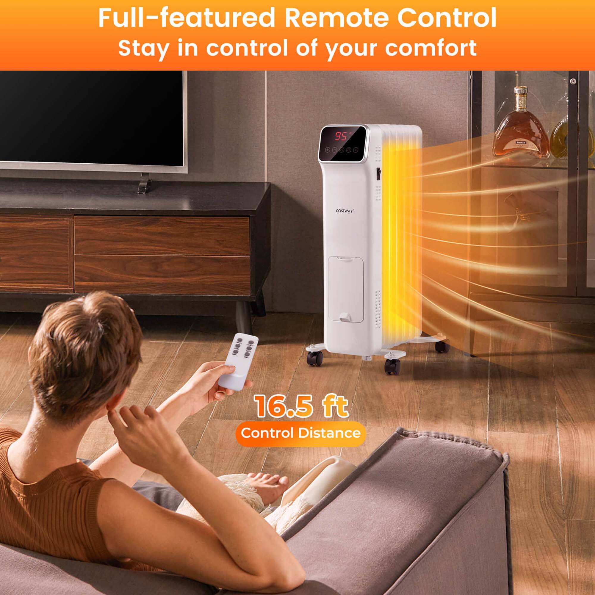 Full-featured Remote Control  
Stay in control of your comfort  

16.5 ft  
Control Distance