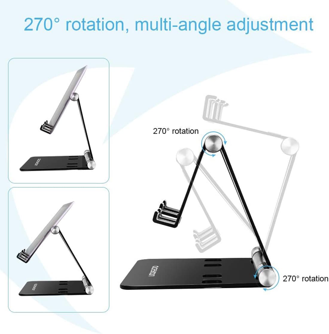 270° rotation, multi-angle adjustment

270° rotation

270° rotation