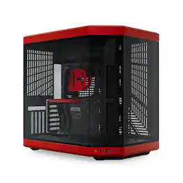 HYTE - Y70 Mid-Tower ATX Gaming PC Desktop Case with Riser Cable - Black/Red