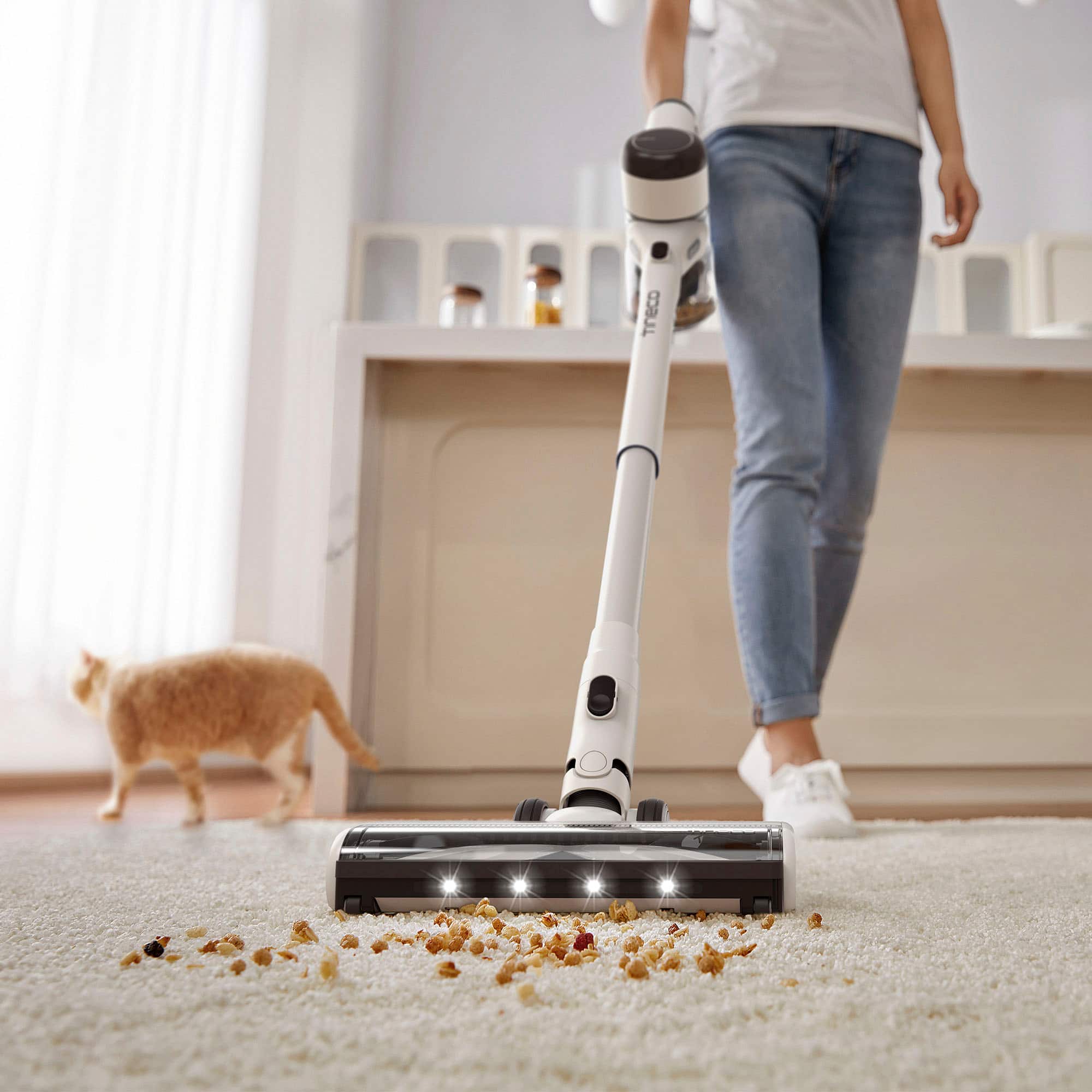 Alt View 11. Tineco - Pure One X Dual Smart Cordless Stick Vacuum - White.