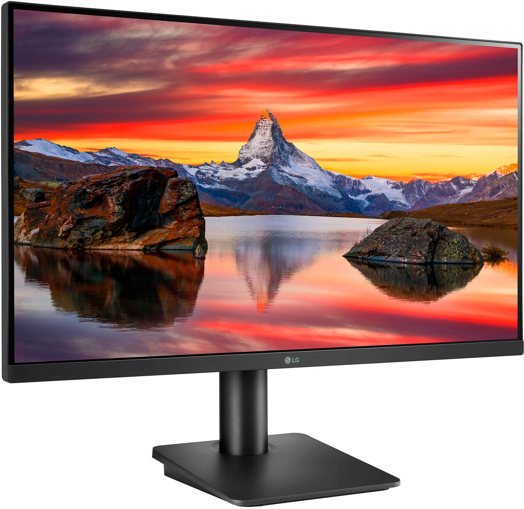 Angle. LG - 27” IPS LED FHD 75Hz AMD FreeSync Monitor (HDMI, DisplayPort) - Black.