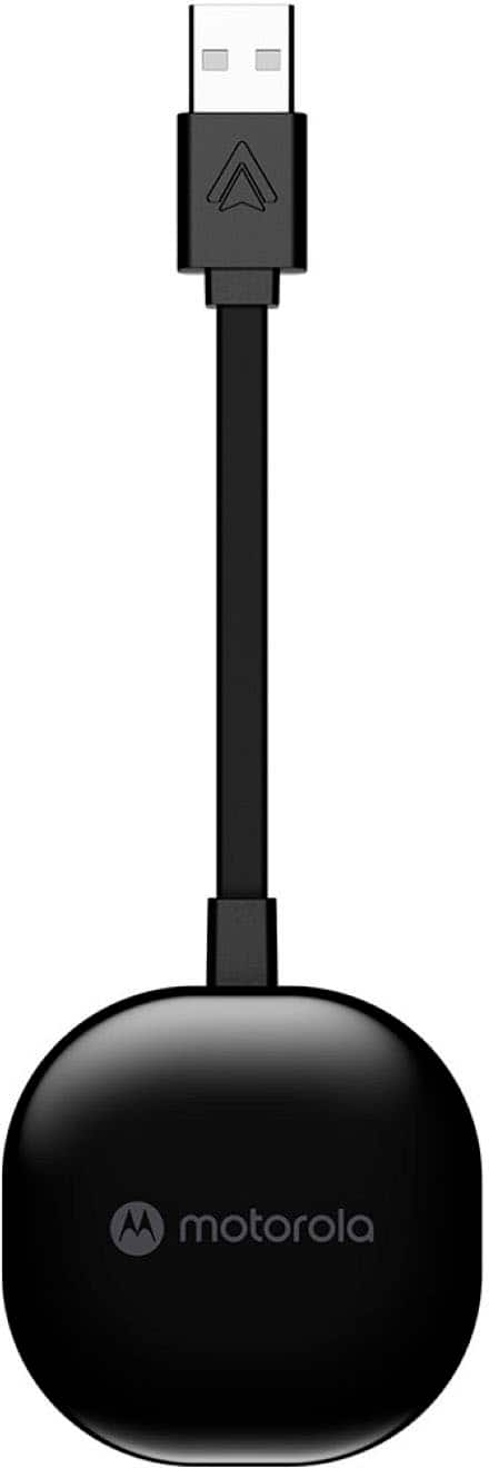 Alt View 12. Motorola - Wireless Car Adapter for Android Auto - Black.