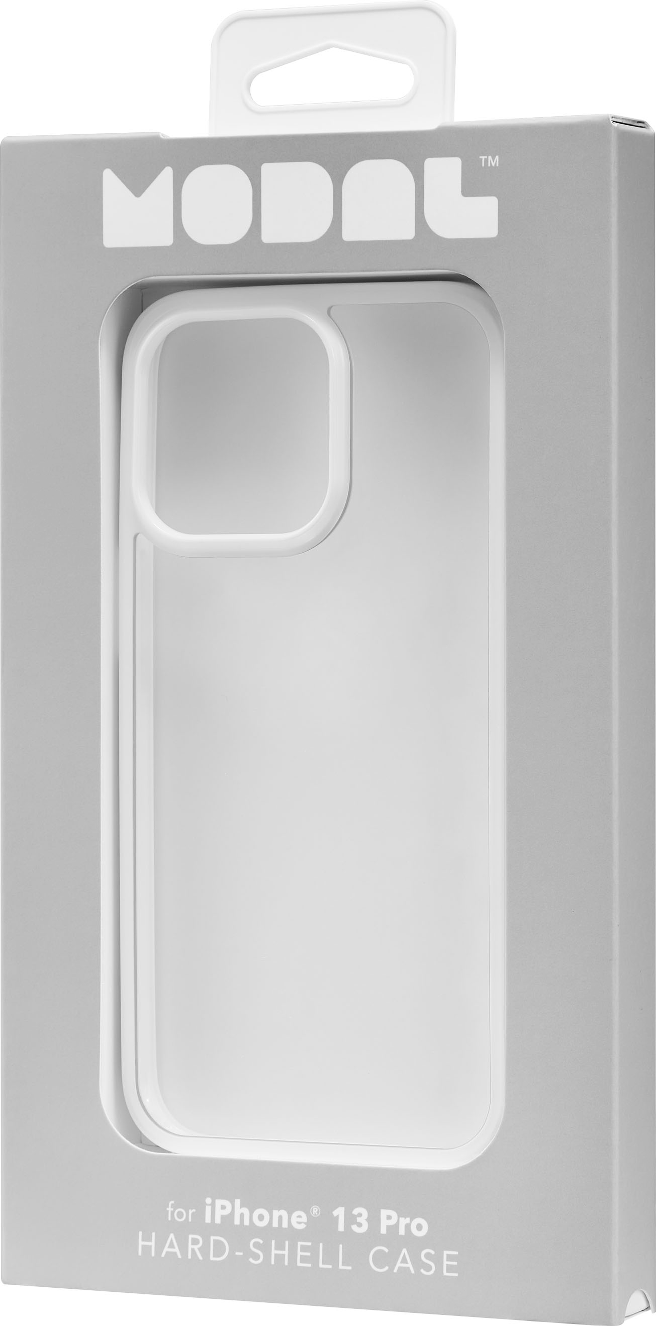 iPhone 13 Pro Max Slim Flip Cover Smart Window Kevlar Case White