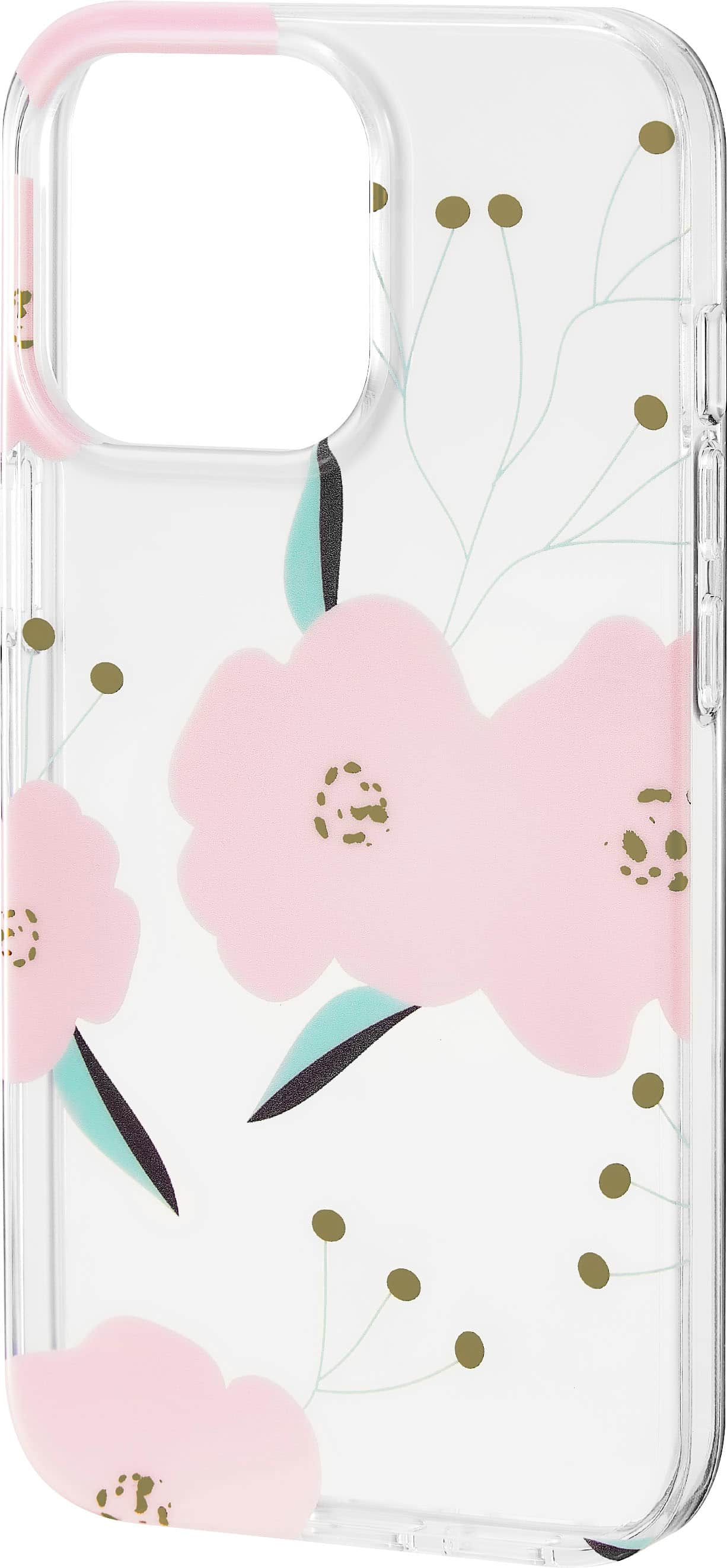 Left View: Modal™ - Hard-Shell Case for iPhone 13 Pro - Flower