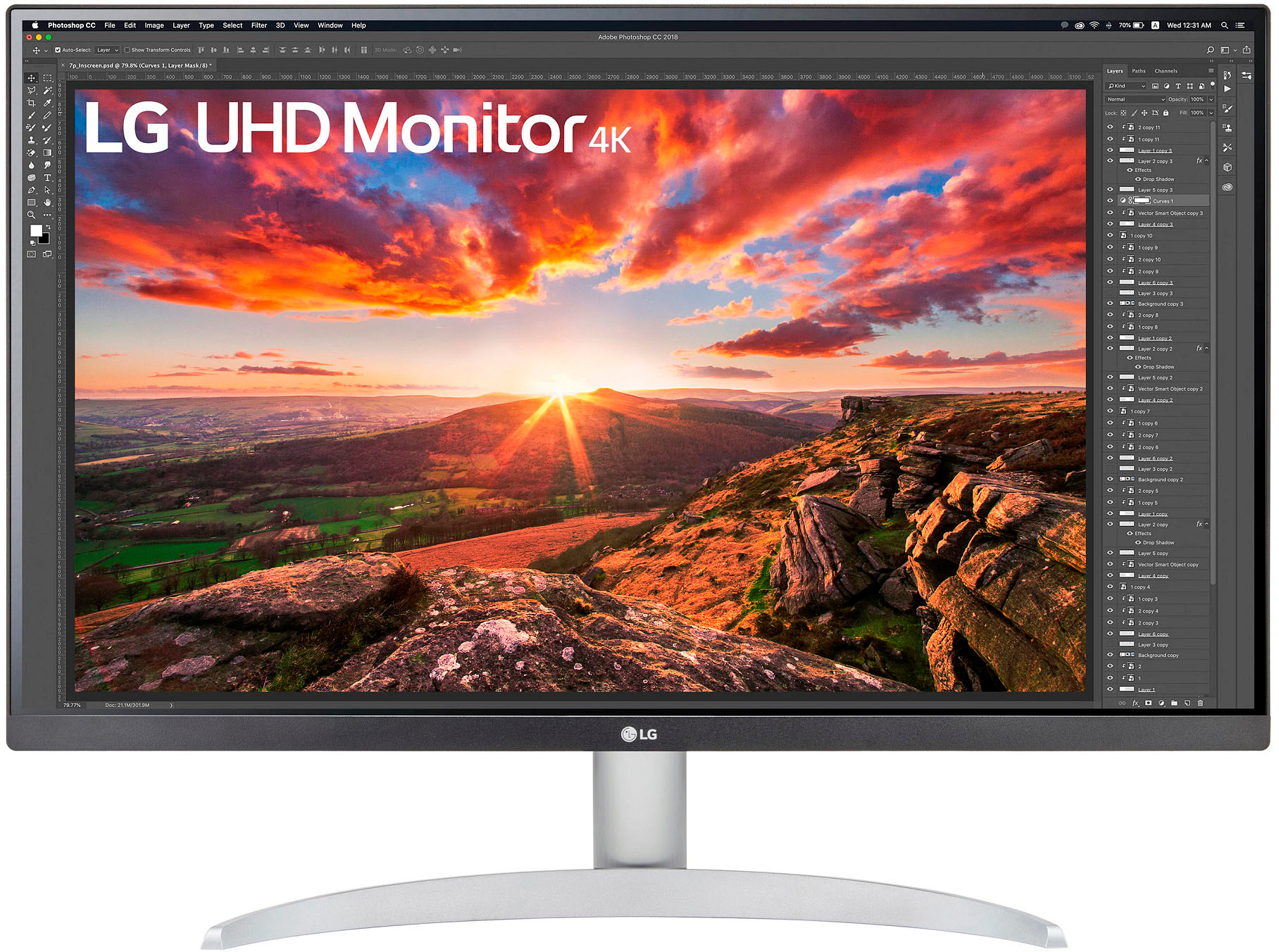 LG 27Up850-W Monitor 27 Inch Uhd (3840 X 2160) Ips Display, Vesa Displayhdr  400, Dci-P3 95% Color Gamut, Usb-C,3-Side Virtually Borderless Display