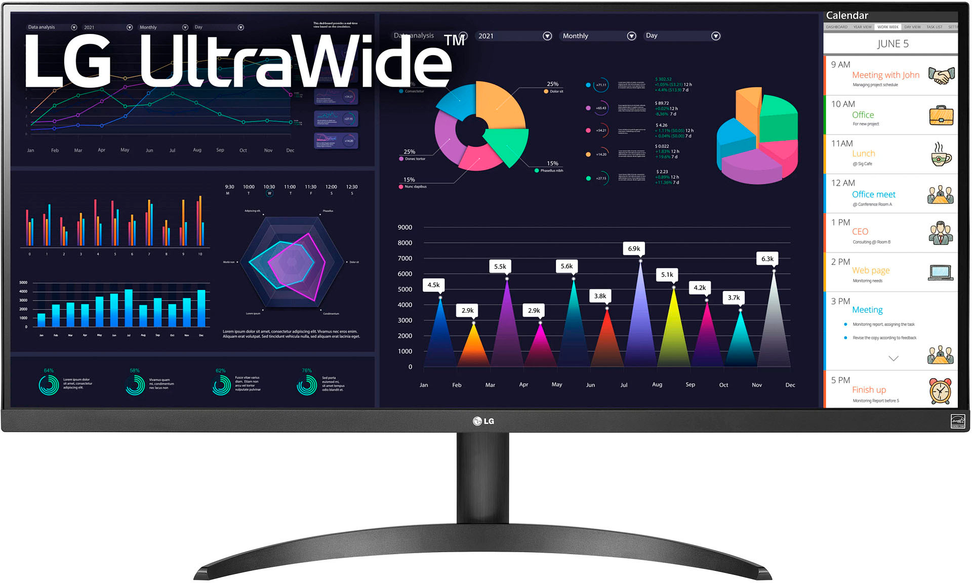 Monitor (2560x1080) UltraWide™ FHD IPS de 34” con relación de