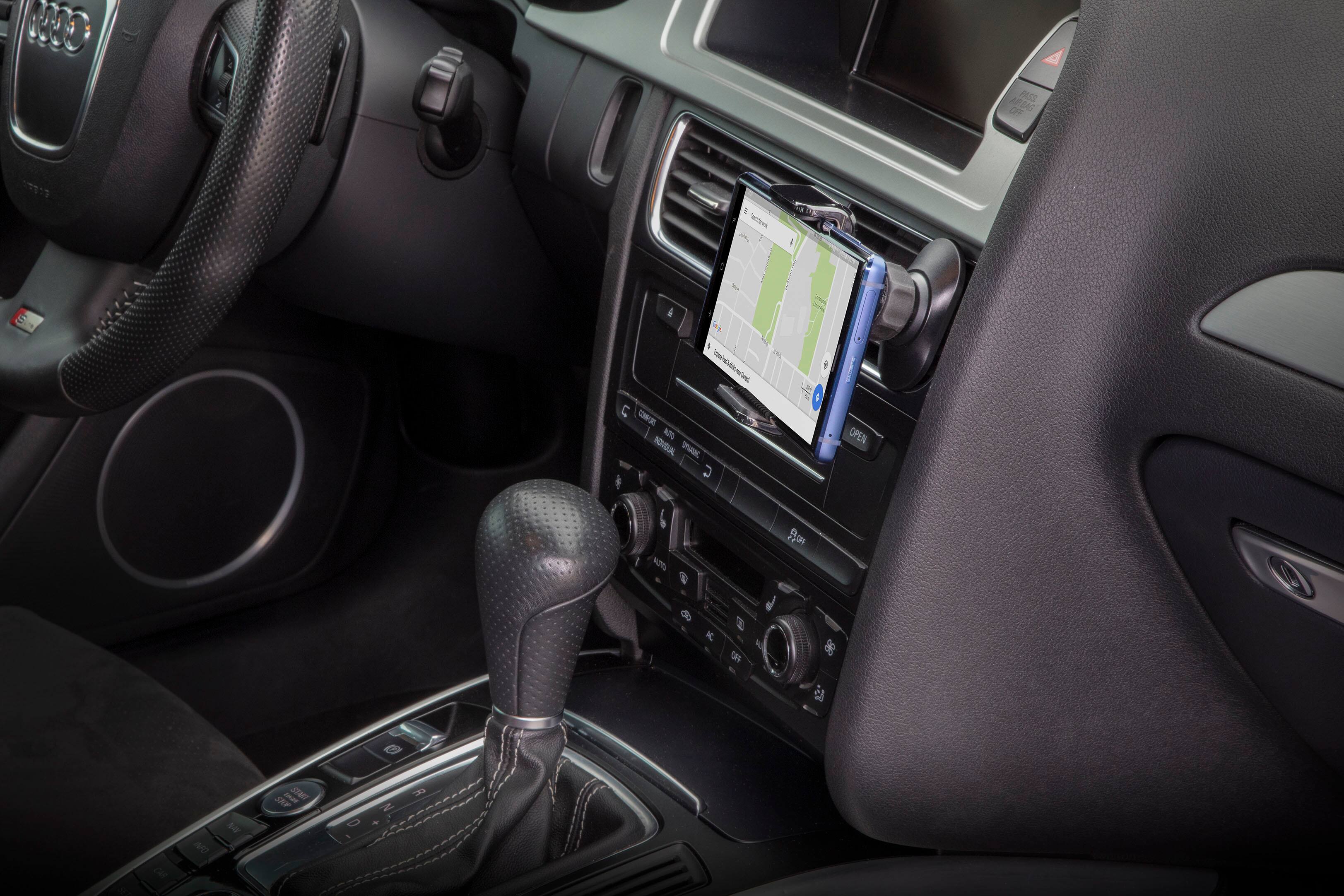 Alt View 12. Scosche - Universal Grip 2 in 1 Dash/Vent Car Mount for Mobile Phones - Black.
