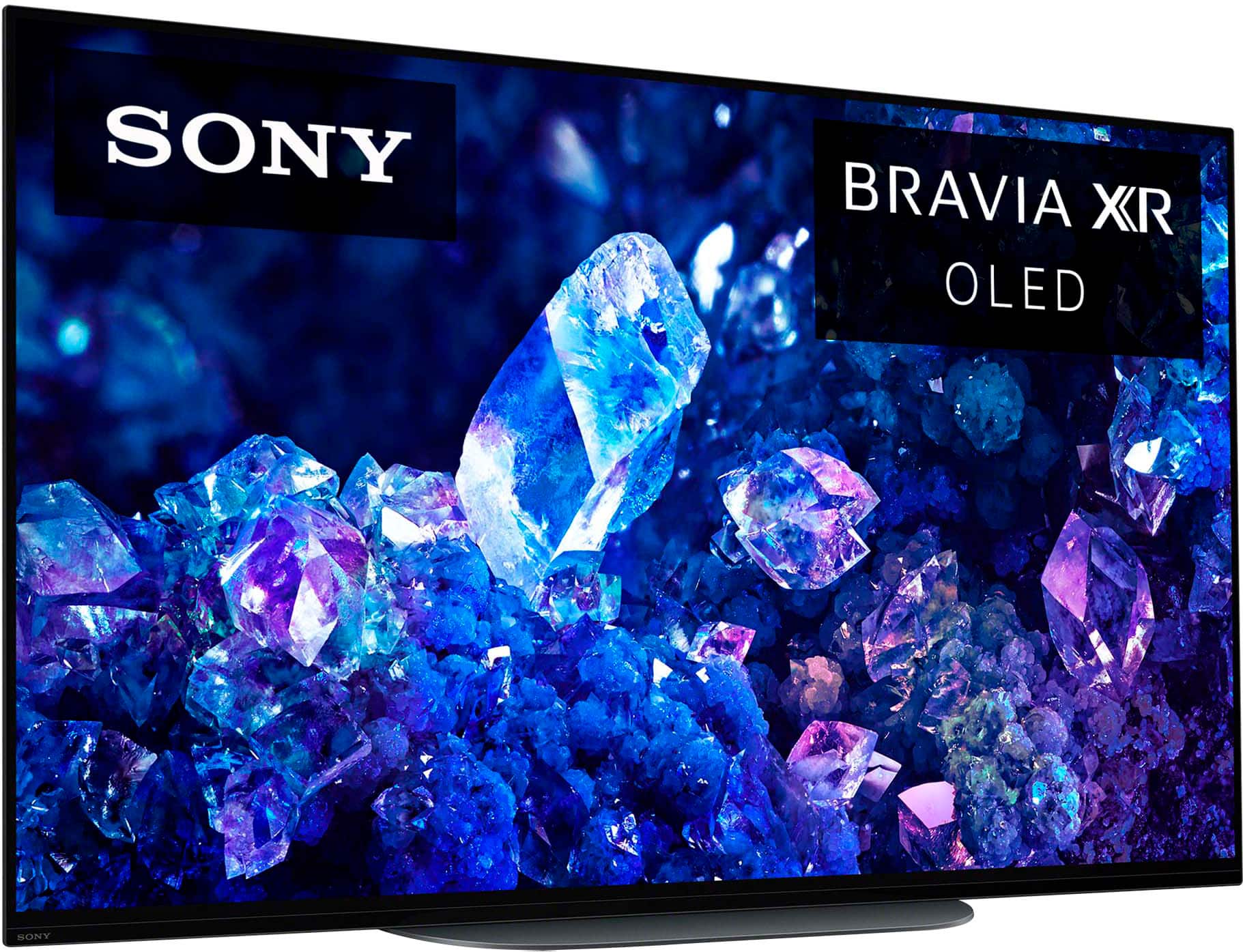 Left. Sony - 48" Class BRAVIA XR A90K OLED 4K UHD Smart Google TV - Black.
