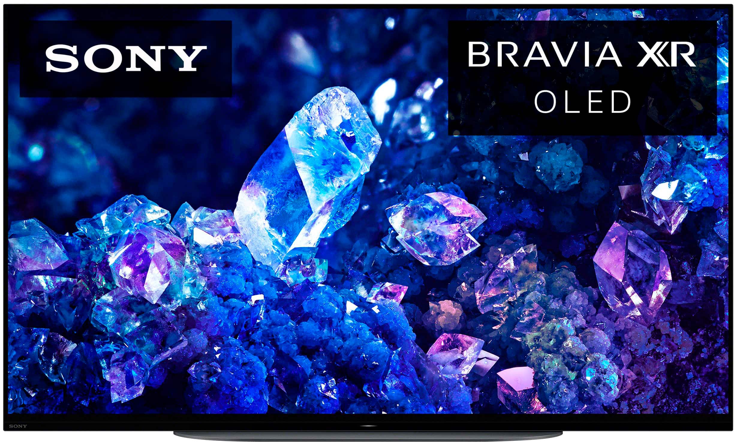 Front. Sony - 42" Class BRAVIA XR A90K OLED 4K UHD Smart Google TV - Black.