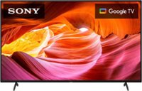 Front. Sony - 65" Class X75K 4K HDR LED 4K UHD Smart Google TV - Black.