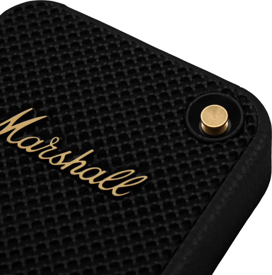 Alt View 12. Marshall - Willen Portable Bluetooth Speaker - Black/Brass.