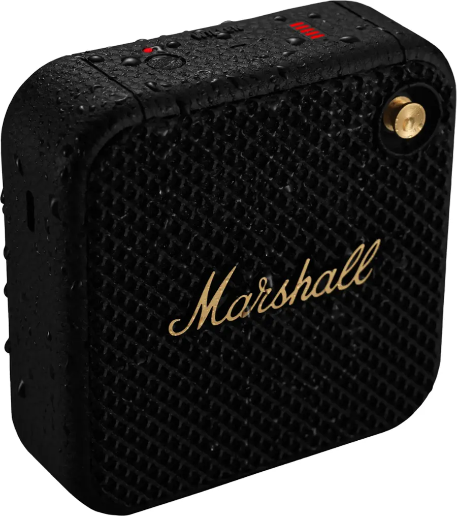 Alt View 13. Marshall - Willen Portable Bluetooth Speaker - Black/Brass.