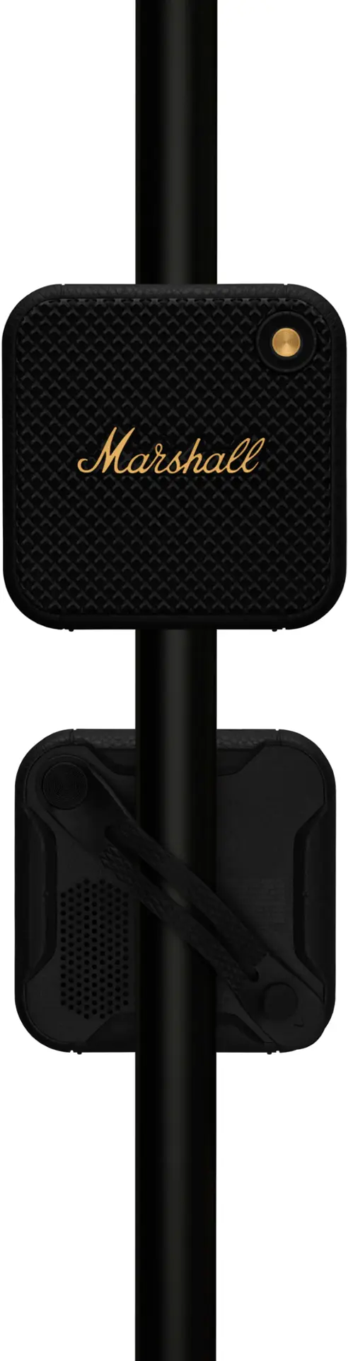 Alt View 17. Marshall - Willen Portable Bluetooth Speaker - Black/Brass.