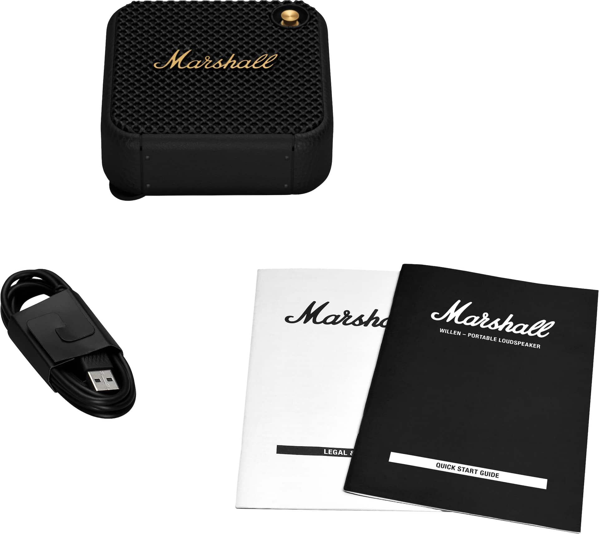 Marshall Willen Portable Bluetooth Speaker Black/Brass 1006059 