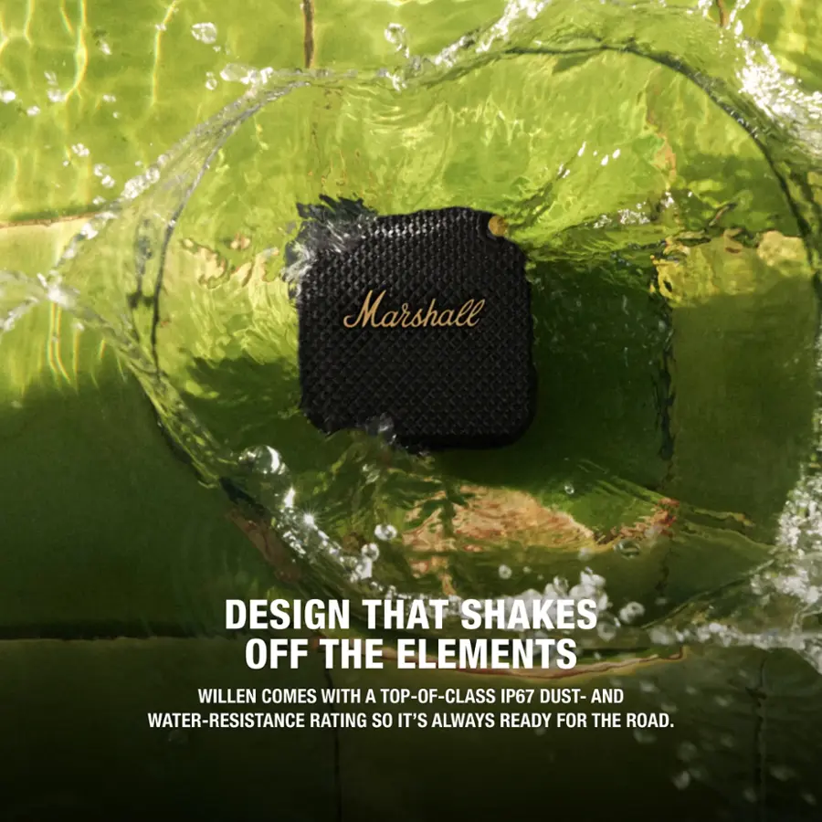 Design that shakes off the elements. Willen comes with a top-of-class IP67 dust- and water-resistance rating, so it's always ready for the road.