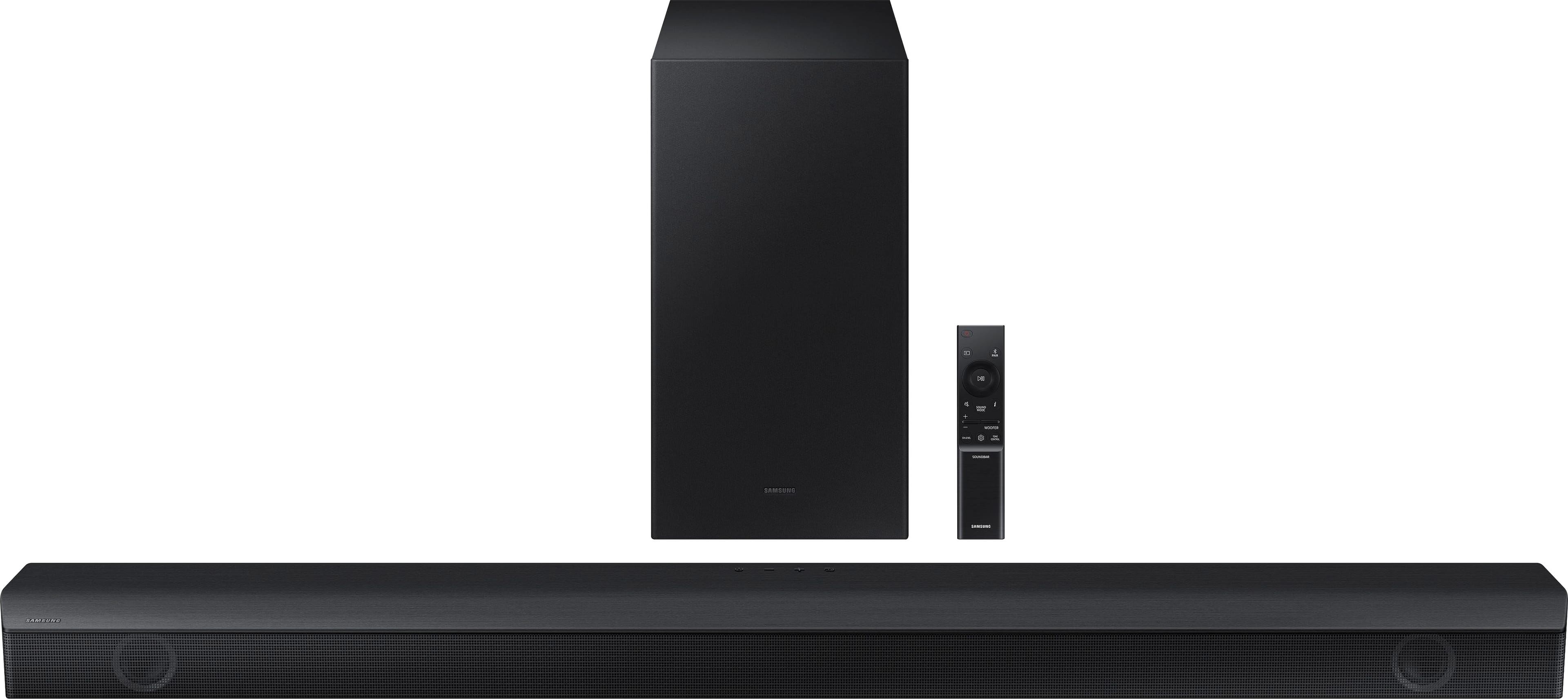 Front. Samsung - HW-B650/ZA 3.1 Channel Soundbar with Wireless Subwoofer, Dolby 5.1 / DTS Virtual:X - Black.