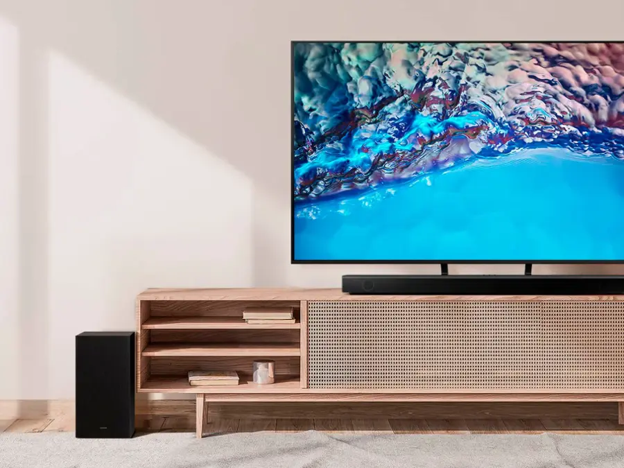 Alt View 19. Samsung - HW-B650/ZA 3.1 Channel Soundbar with Wireless Subwoofer, Dolby 5.1 / DTS Virtual:X - Black.