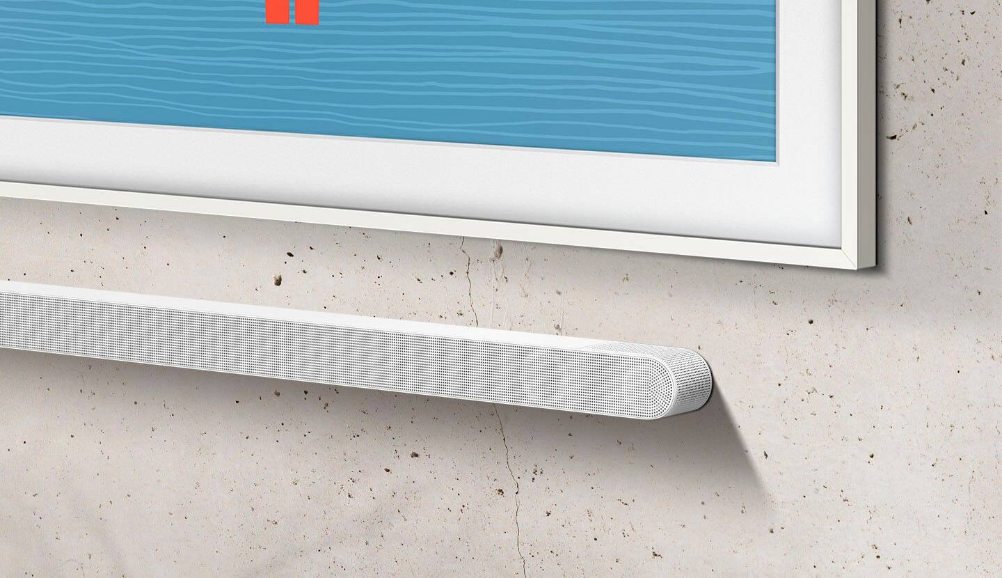 Zoom in on Alt View Zoom 16. Samsung - 3.1.2ch Soundbar with Wireless Dolby Atmos / DTS:X - White.