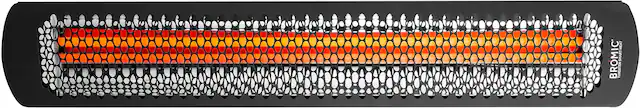 Front. Bromic Heating - Outdoor Heater - Tungsten Electric - 3000W - 220-240V - Black.