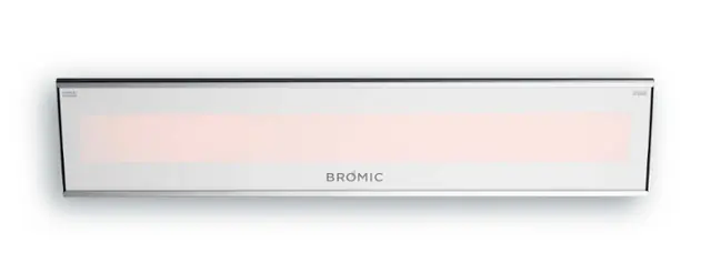 Front. Bromic Heating - Outdoor Heater - Platinum Smart Heat Electric - 3400W - 220V-240V - White.