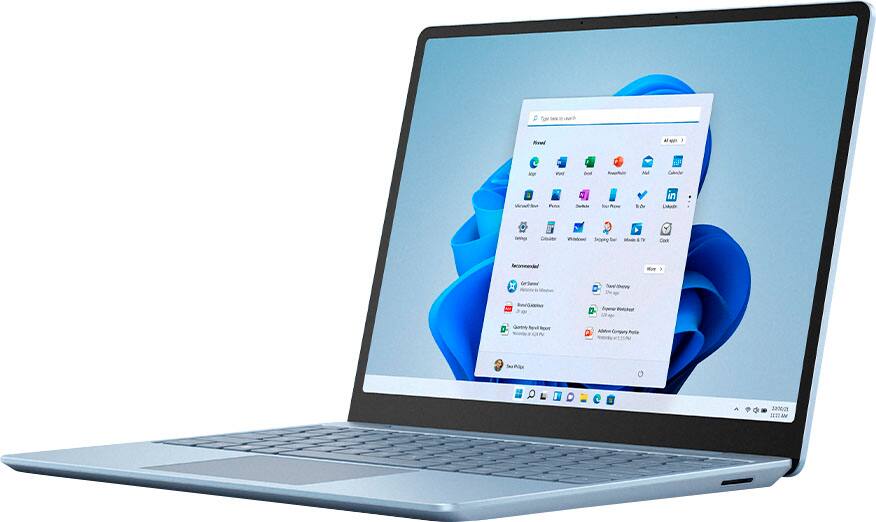 Alt View 15. Microsoft - Surface Laptop Go 2 - 12.4” Touch-Screen - Intel Core i5 with 8GB Memory - 256GB SSD - Ice Blue.