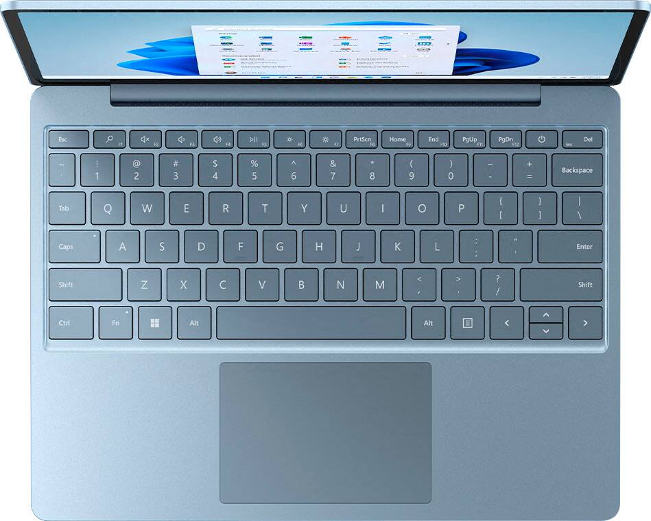 Alt View 11. Microsoft - Surface Laptop Go 2 - 12.4” Touch-Screen - Intel Core i5 with 8GB Memory - 128GB SSD - Ice Blue.
