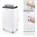 Angle. Honeywell - 625 Sq. Ft. Portable Air Conditioner with Dehumidifier - White.