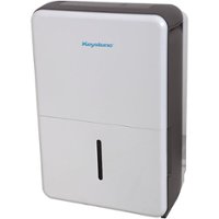 Keystone - 50 Pint Dehumidifier | LED Display | 24H Timer | Auto Shut-Off | Auto-Restart | For Rooms up to 4,500 Sq. Ft - White - Front_Zoom