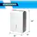 Alt View 14. Arctic Wind - 50 Pint Flat Panel Dehumidifier with Pump - White.