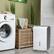 Alt View 15. Arctic Wind - 50 Pint Flat Panel Dehumidifier with Pump - White.