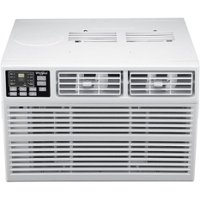 Whirlpool - 1,500 Sq. Ft. 24,000 BTU Window Air Conditioner with 10,600 BTU Heater - White - Front_Zoom