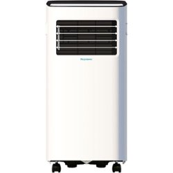 Keystone - 300 Sq. Ft. Portable Air Conditioner with Dehumidifer - White - Front_Zoom