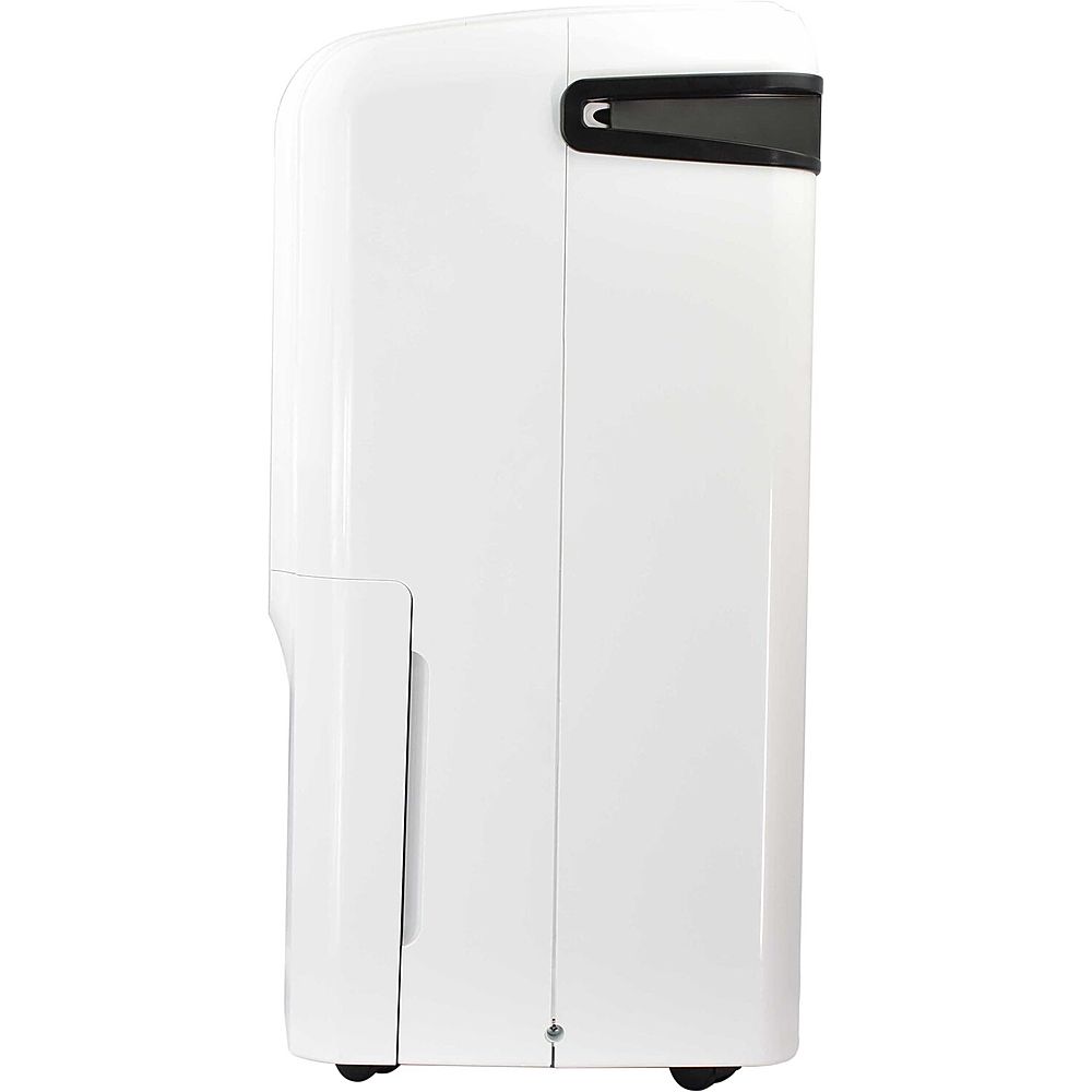 Left View: Honeywell - 50 Pint Dehumidifier with Built-In Drain Pump - White