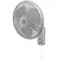 Front. Lasko - 16" Oscillating Wall Mount Fan with Anti-Rust Grills - Gray.