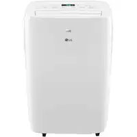 LG - 250 Sq. Ft. Portable Air Conditioner - White - Front_Zoom
