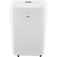 LG - 250 Sq. Ft. Portable Air Conditioner - White - Front_Zoom